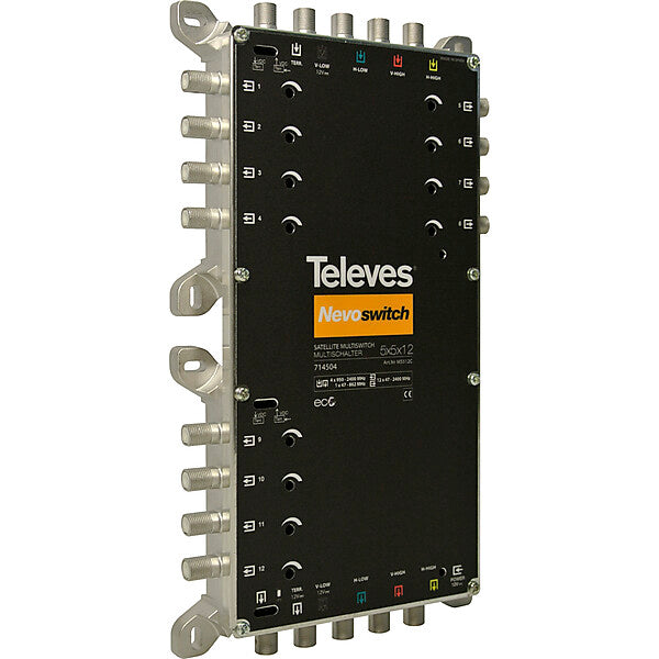 Televes Multischalter 5 in 12 Guß NEVO recpower kask. MS512C